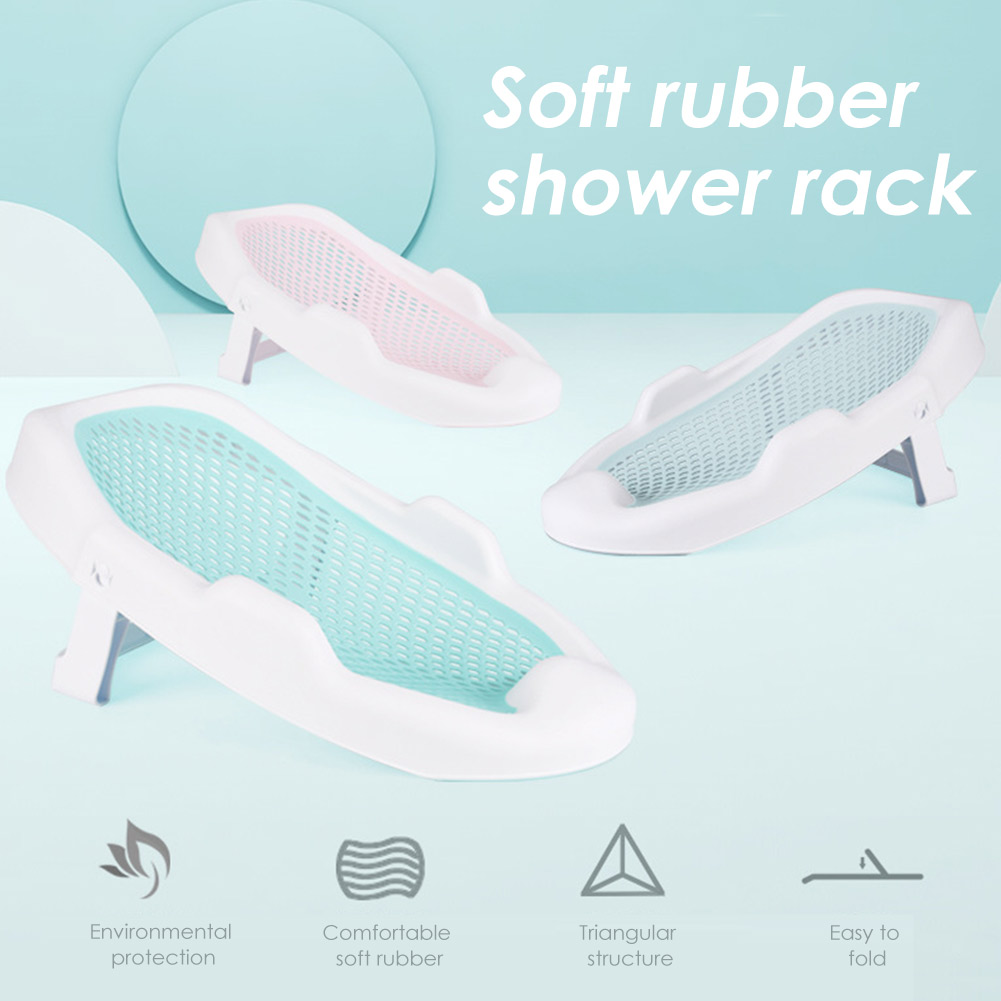 Bamboo Bath Mat - Pasgeboren Verstelbare Badnet Zitkussen Anti-Slip Baby