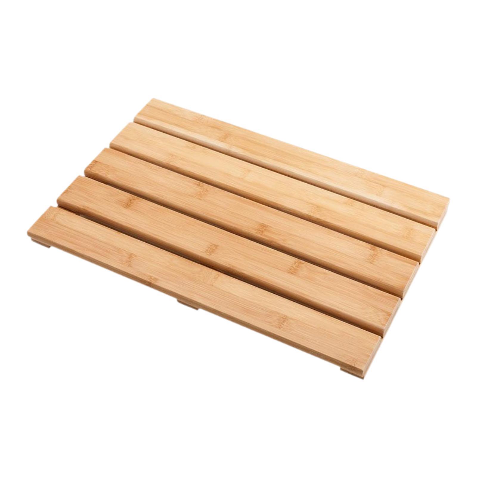 Bamboo Bath Mat - Bamboe Badmat Stijlvol Heavy Duty Decor
