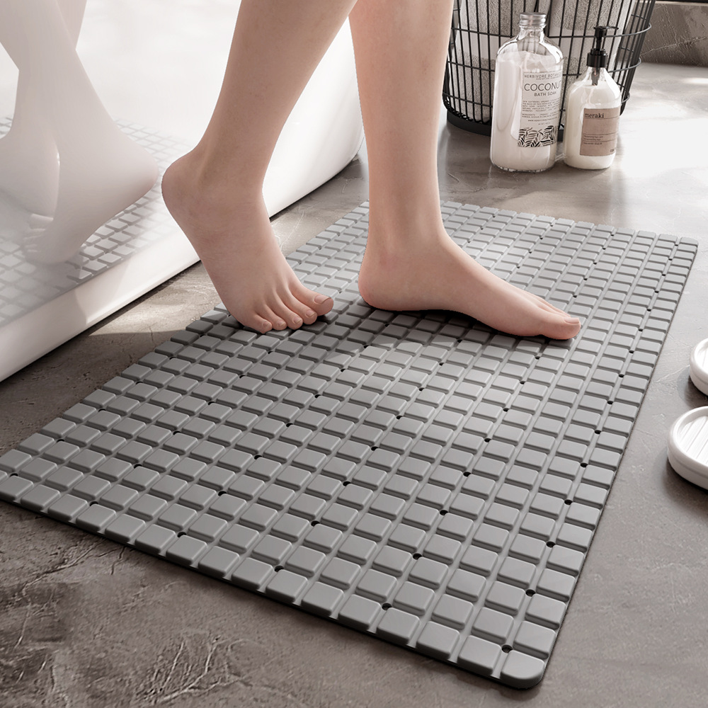 Bamboo Bath Mat - 1pc PVC antislip badmat met zuignappen