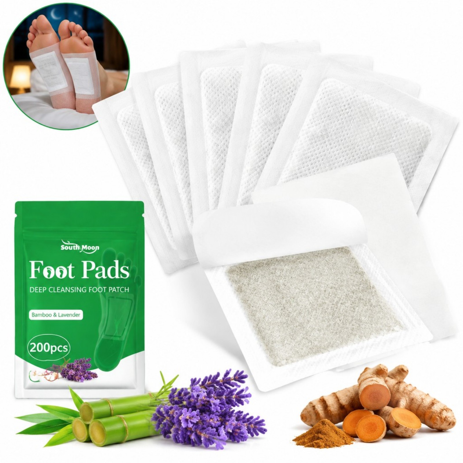 Detox Foot Patch - 12/36/60/120 stuks Kurkuma Voetverzorgingspleisters Zachte Hydraterende