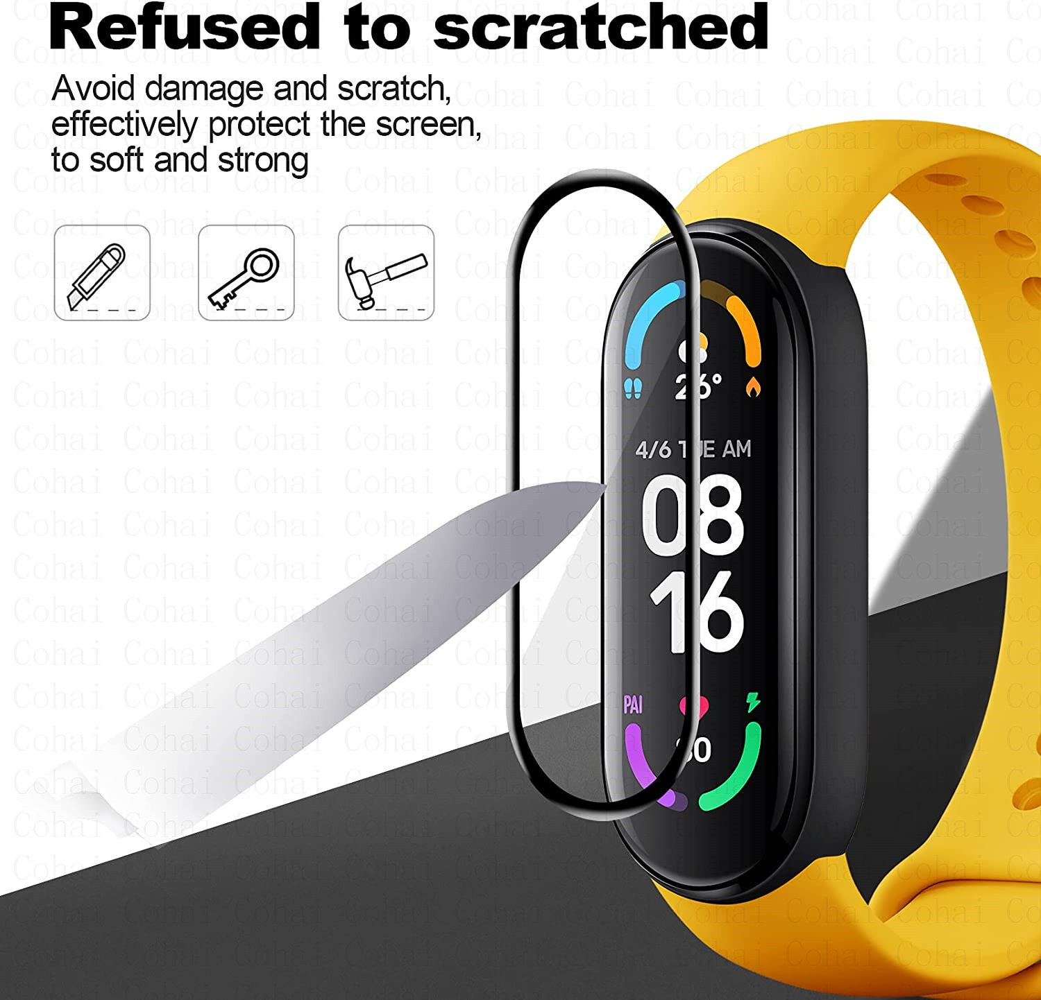 9D Gehard Glas Voor Xiaomi Mi  - Health Wellness Bracelet recensie en prijs