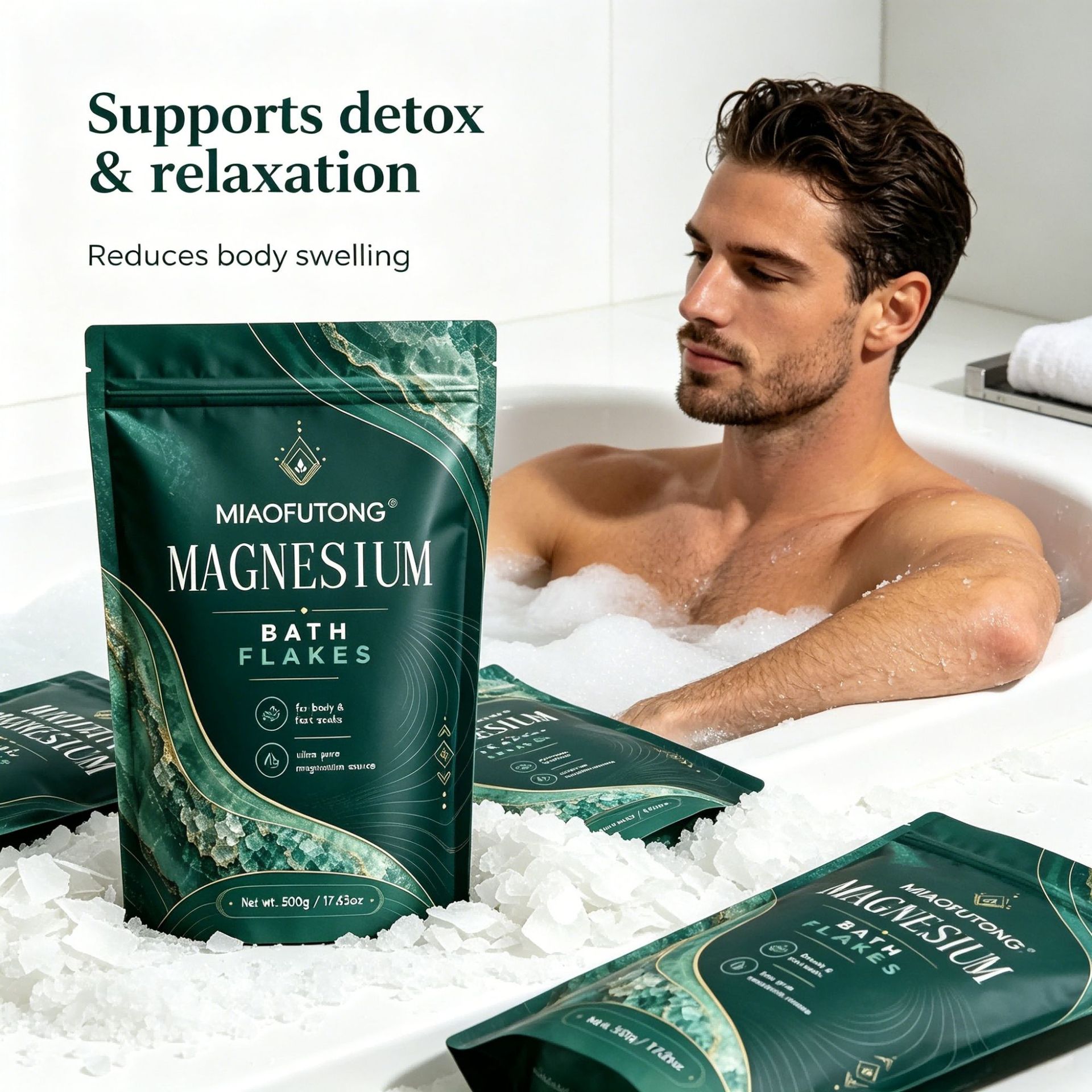 Mineraal magnesium badzout, 50 - Bath Salts Magnesium recensie en prijs