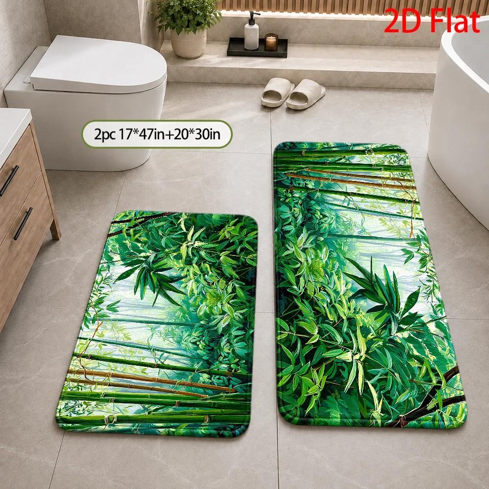 Tropisch Bamboe Jungle Patroon - Bamboo Bath Mat recensie en prijs