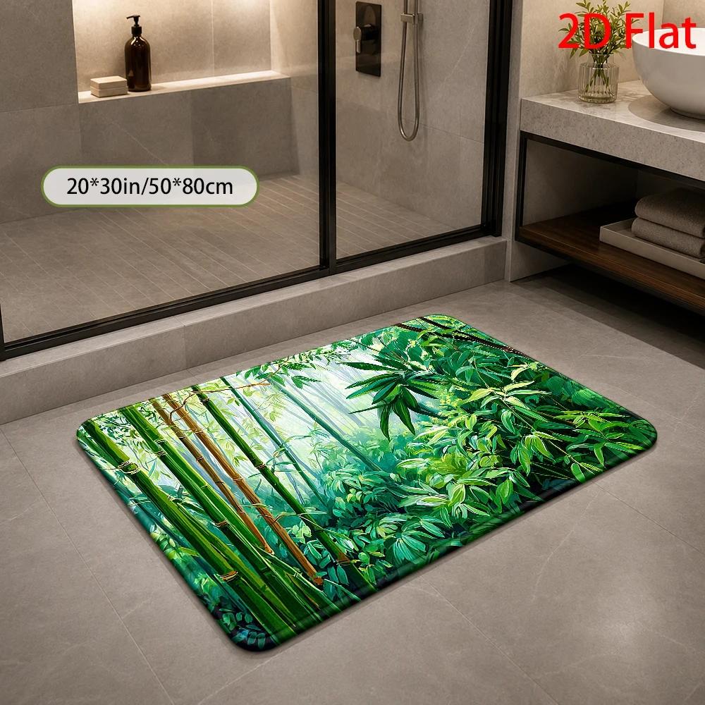 Tropisch Bamboe Jungle Patroon - Bamboo Bath Mat recensie en prijs