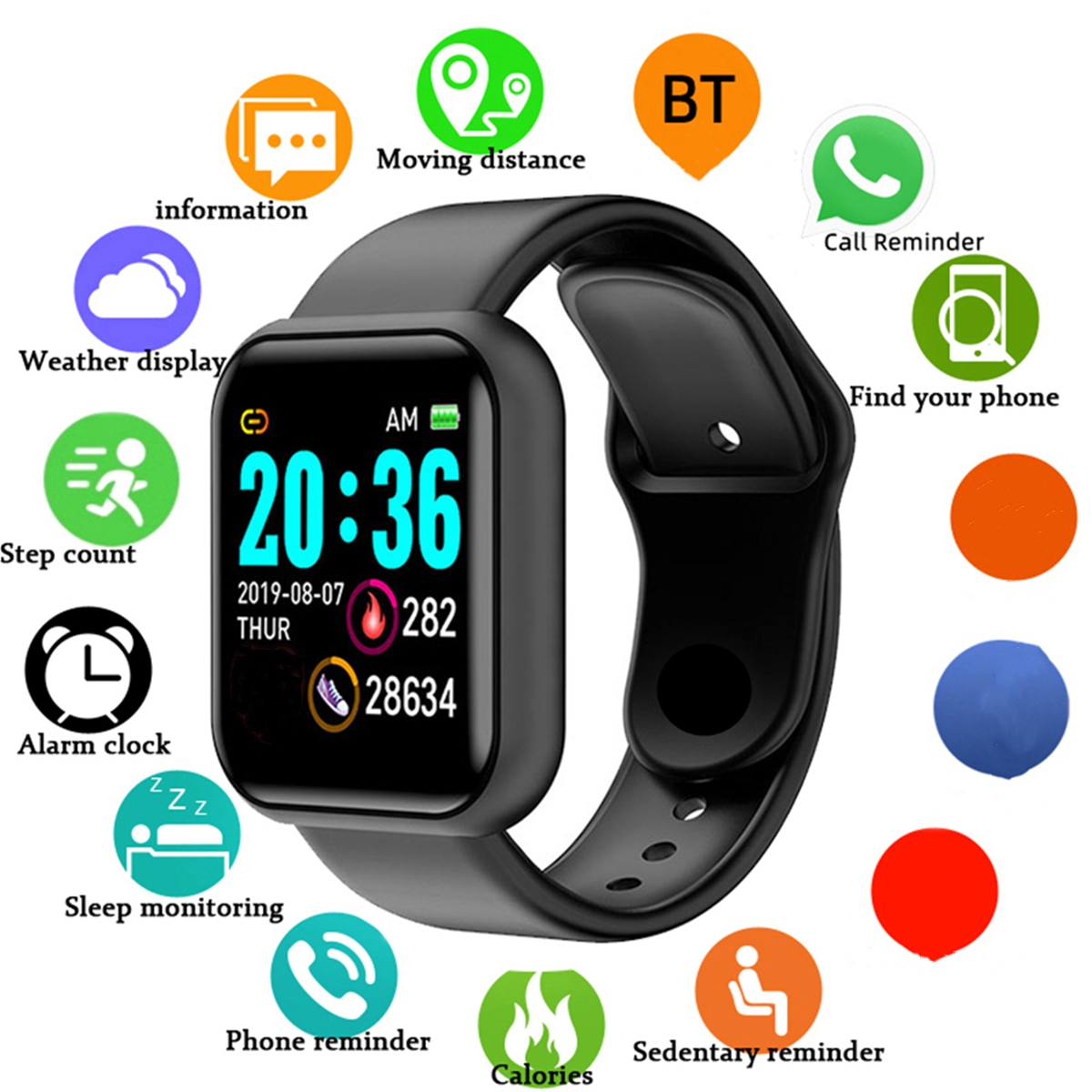 Mannen Slimme Horloges Kleuren - Health Wellness Bracelet recensie en prijs