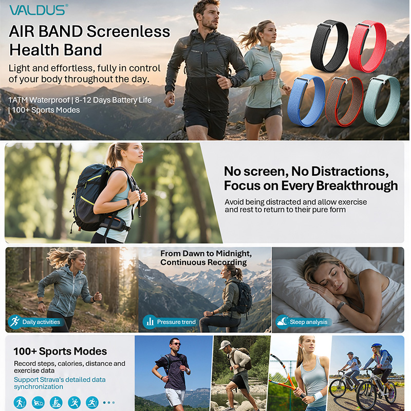 VALDUS Air Band Smart Bracelet - Health Wellness Bracelet recensie en prijs