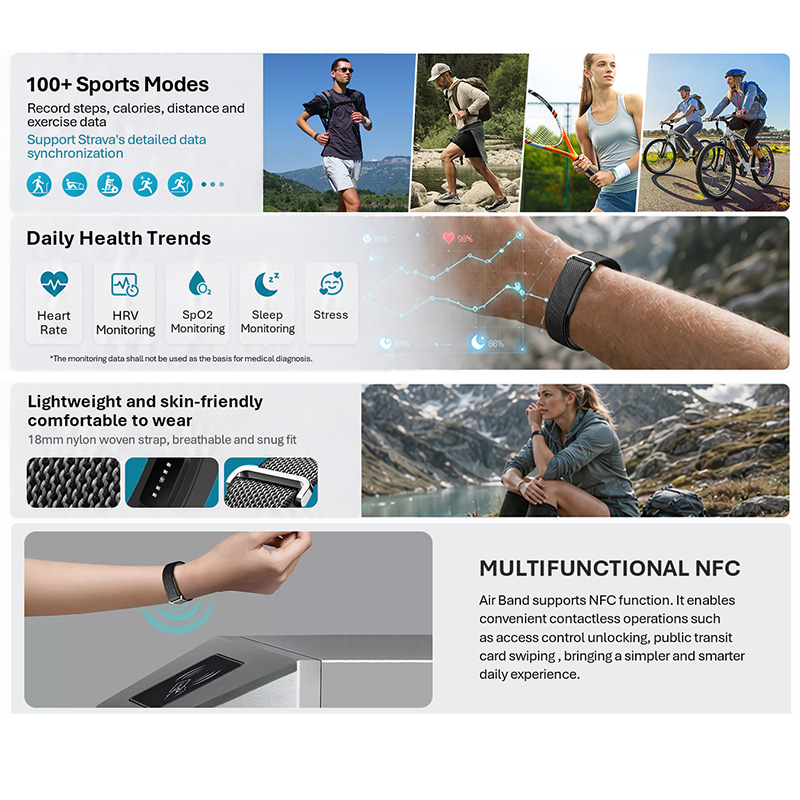 VALDUS Air Band Smart Bracelet - Health Wellness Bracelet recensie en prijs