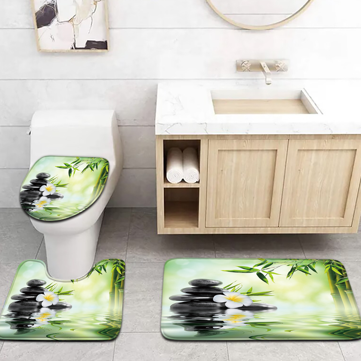 3-delige Chinese Bamboe Water  - Bamboo Bath Mat recensie en prijs