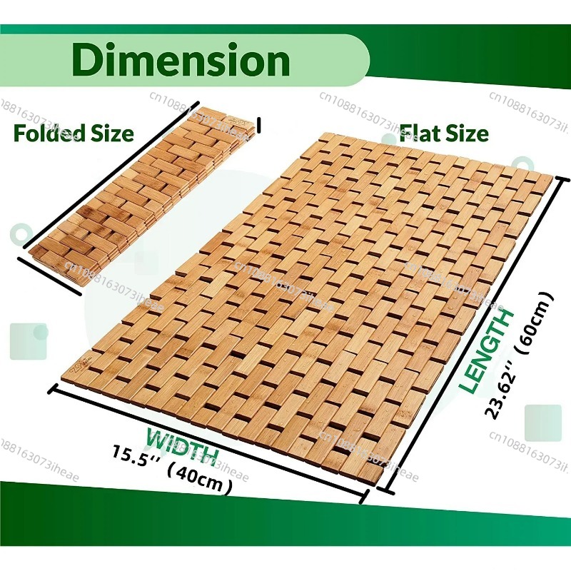 Bamboe badmat voor badkamer Op - Bamboo Bath Mat recensie en prijs