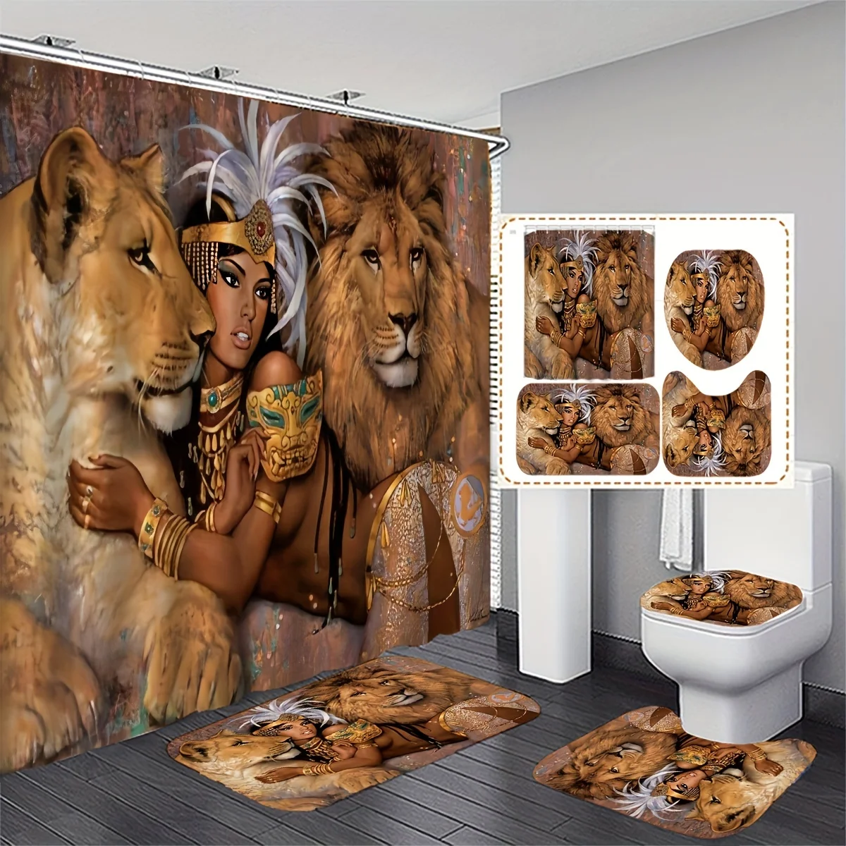 Regal Royal Lion and Queen Maj - Bamboo Bath Mat recensie en prijs