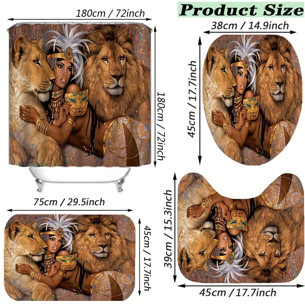Regal Royal Lion and Queen Maj - Bamboo Bath Mat recensie en prijs