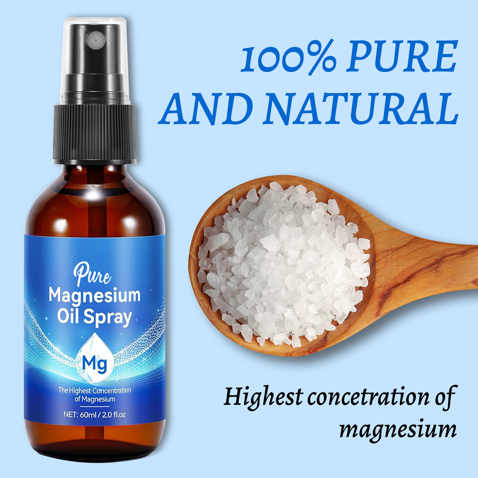 Natuurlijke magnesiumolie 60 m - Bath Salts Magnesium recensie en prijs